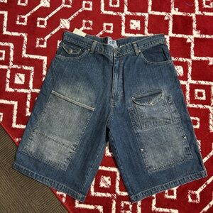 Revolution Dark Blue Cargo Shorts